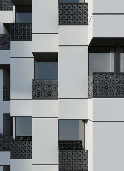 Декоративный бриз-блок Mesterra Cobogo, 250х250 мм 50 мм, 0201, терракотовый