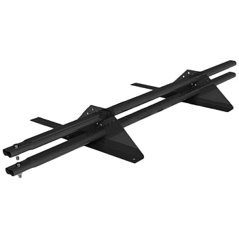 Снегозадержатель для композитной черепицы Roofsystems Prestige 2 опоры, 2 трубы, овал 45х25, L=1200 мм, RAL 7016