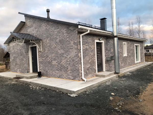 Фасадная плитка под кирпич, Paradyz, 245х66 мм, 7.4 мм гладкий, Viano Grys