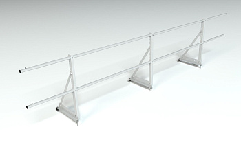 Ограждение кровельное, универсальное Roofsystems Econom, H=600 мм RAL 9003, L=3000 мм