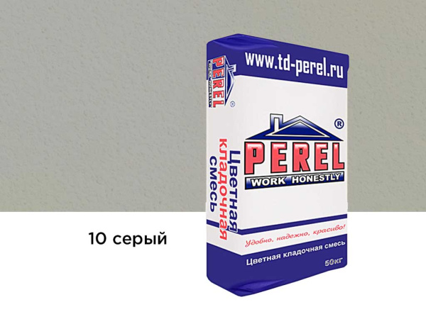 Кладочная смесь цветная для кирпича Perel NL, уп 50 кг цвет: серый