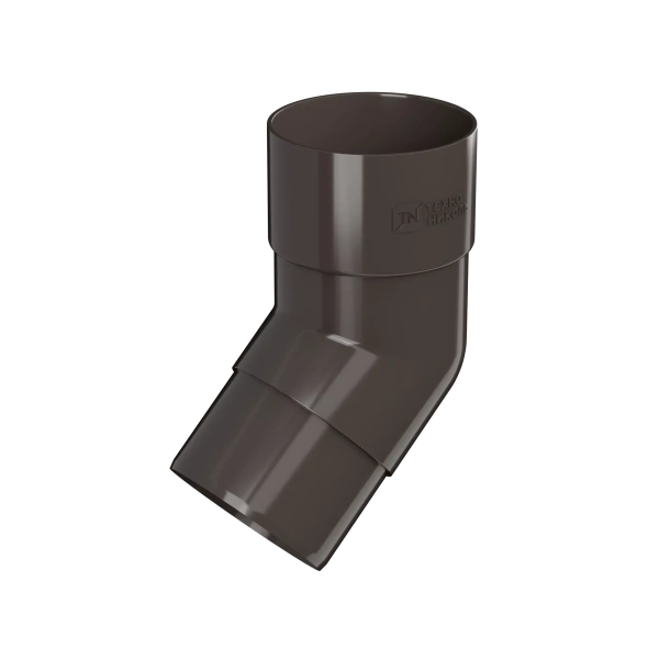 Колено трубы 135°, Технониколь пвх, стандарт Ø 82 мм, цвет: темно-коричневый