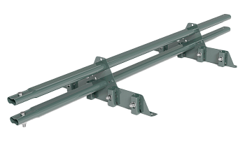 Снегозадержатель для фальцевой кровли Roofsystems Prestige Master фальц, 2 опоры, 2 трубы, овал 45х25, L=1500 мм, RAL 7042