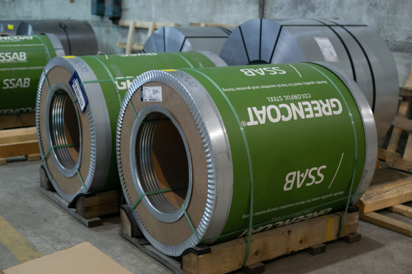 Сталь в рулоне SSAB, 1250 мм 0.5 мм, GreenCoat Pural Matt BT, RR 32