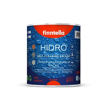 Краска Finntella, Hidro, фасадная гидрофобизирующая матовая уп. 0.45 л колеровка