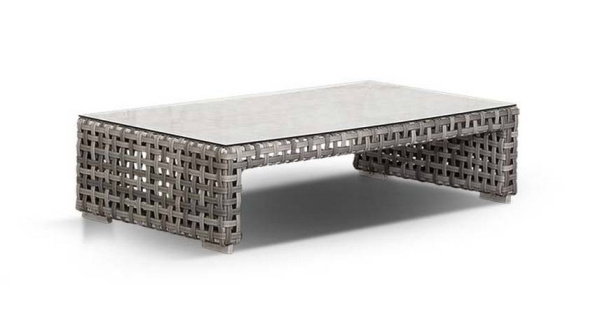 Столик журнальный из искусственного ротанга, Тито, цвет: серый