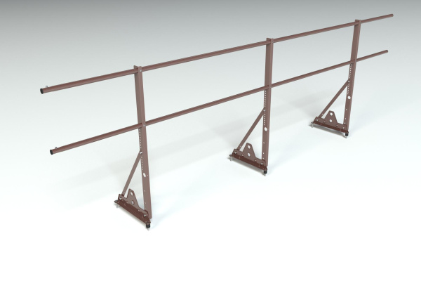 Ограждение кровельное, универсальное Roofsystems Econom Smart, H=900 мм RAL 8017, L=3000 мм