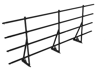 Ограждение кровельное для фальцевой кровли Roofsystems Prestige Next фальц, H=1200 мм RAL 9005, L=3000 мм