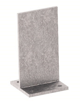 Опора потайная Т-образная HolzTechnic, F70, 100х100 мм, H=206 мм