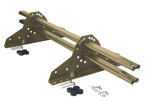 Снегозадержатель Grand Line NEW универсальный,  L=1000 мм, 2 опоры, 2 трубы, овал 42х21 мм. RAL 1014