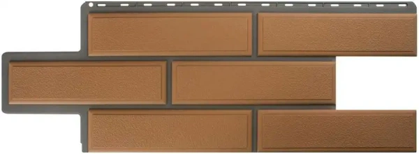 Фасадные панели Альта Профиль, Венецианский камень, 1260 х 450 мм цвет: персиковый