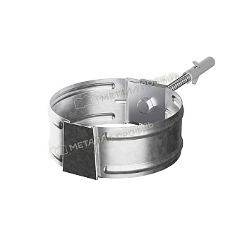 Держатель трубы под саморез Ø150 мм, Металл Профиль Проект, Zn