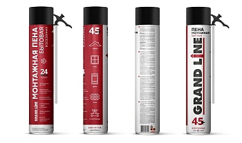 Пена монтажная Grand Line 45 всесезонная, 700 мл