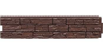 Фасадная панель Я фасад, Крымский сланец 1535 х 345 мм, Premium Acryl , цвет: арабика