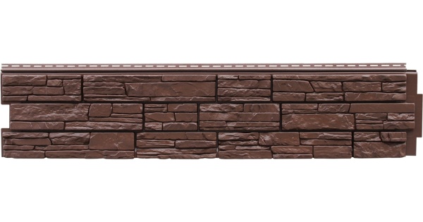 Фасадная панель Я фасад, Крымский сланец 1535 х 345 мм, Premium Acryl , цвет: арабика