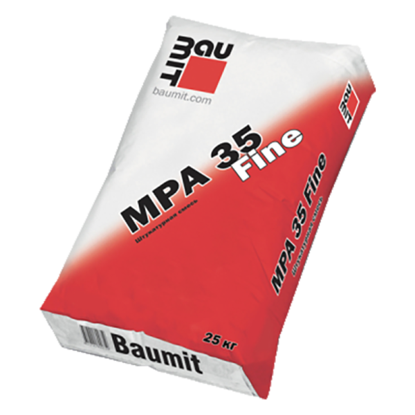 Штукатурная смесь Baumit MPA 35 Fine, 25 кг