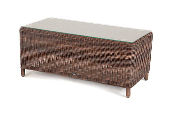 Стол журнальный из искусственного ротанга, Кон Панна цвет: коричневый