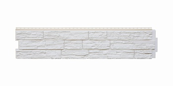 Фасадная панель Я фасад, Крымский сланец 1535 х 345 мм, Classic, цвет: мел