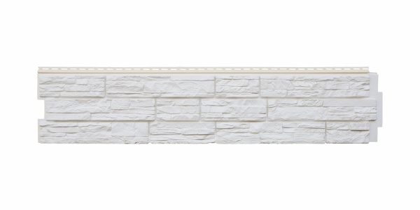 Фасадная панель Я фасад, Крымский сланец 1535 х 345 мм, Classic, цвет: мел