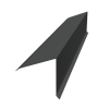 GL Планка конька односкатной кровли, 160х160 мм 0.5 мм, Drap TX, RAL 7016, L=2000 мм