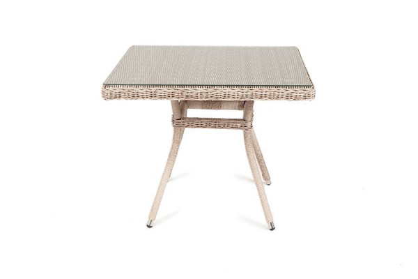 Стол плетеный из искусственного ротанга, Айриш цвет: бежевый