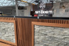 Кварцит, 3D панель из камня, 600х150 мм, Rockface Monsoon Black