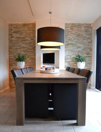 Сланец, 3D панель из камня, 600х150 мм, Classic Beige Slate, 8 шт/уп