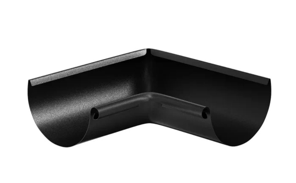 Угол желоба внутренний 90° Aquasystem Comfort Ø 125 мм, PE, RAL 9005