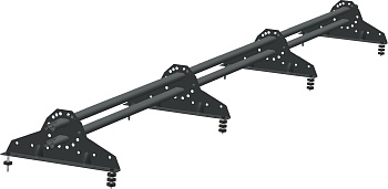 Снегозадержатель Grand Line NEW универсальный,  L=3000 мм, 4 опоры, 2 трубы, овал 42х21 мм RAL 7005