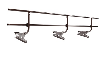 Ограждение кровельное для фальцевой кровли Borge, H=600 мм, L= 3000 мм RAL 8017