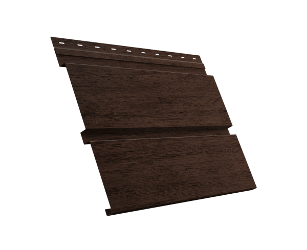 GL Софит металлический Квадро Брус, с перфорацией 0.45 мм, Print-double Elite, Golden Wood