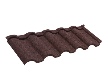 Композитная черепица Luxard Roman, 1350х415 мм цвет: мокко