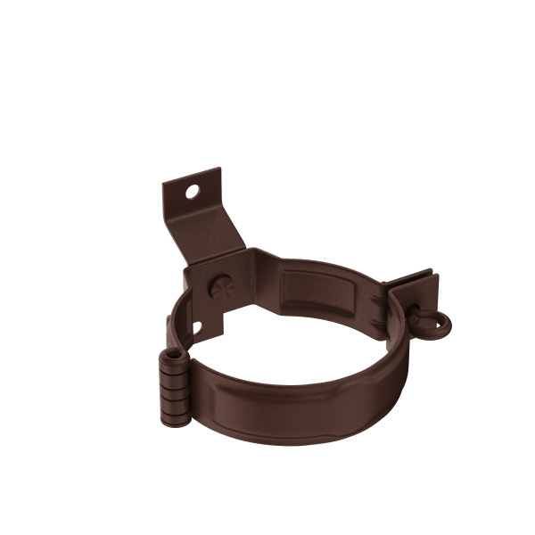 Хомут трубы под дерево с комплектом крепления, Aquasystem Премиум Ø 90 мм, PU Matt, RAL 8017