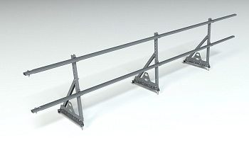 Ограждение кровельное, универсальное Roofsystems Prestige Next, H=600 мм RAL 7024, L=3000 мм