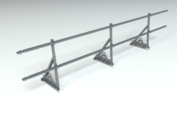 Ограждение кровельное, универсальное Roofsystems Prestige Next, H=600 мм RAL 7024, L=3000 мм