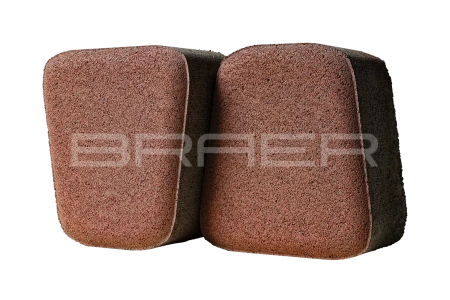 Тротуарная плитка Braer Классико круговая 60 мм 73х110х115 мм, цвет: винный