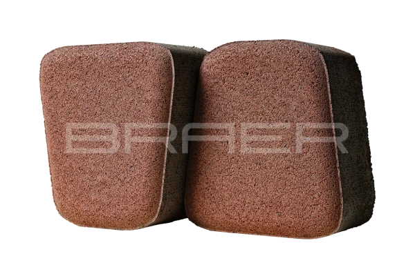 Тротуарная плитка Braer Классико круговая 60 мм 73х110х115 мм, цвет: винный