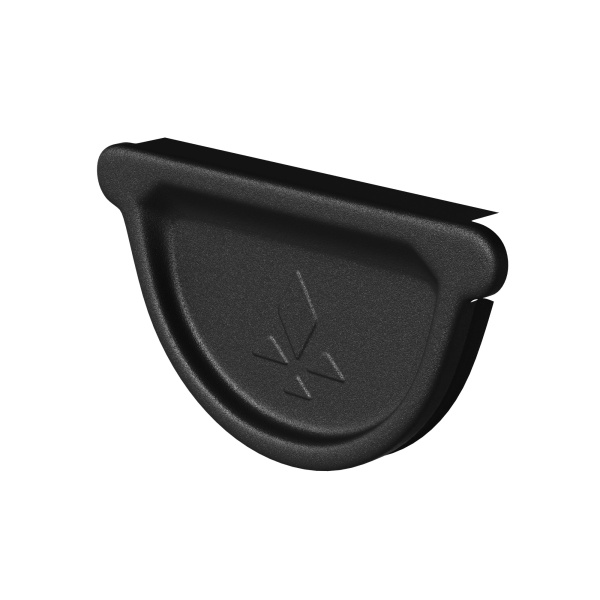 Заглушка желоба универсальная Aquasystem Comfort Ø125 мм, РЕ, RAL 9005