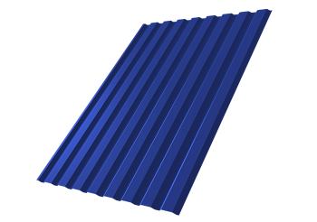 Профилированный лист GL C20 A, 0.45 мм, PE, RAL 5002