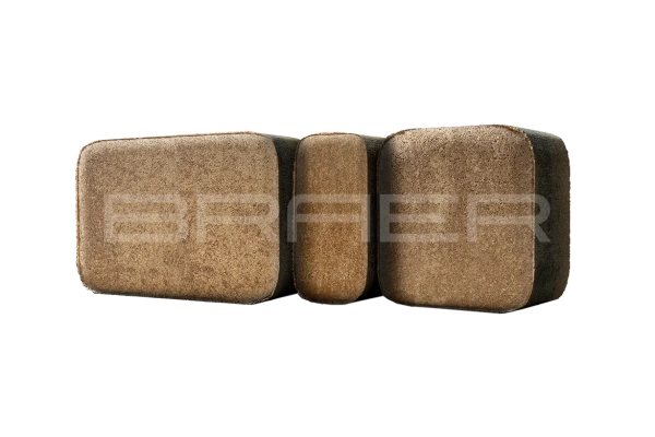 Тротуарная плитка Braer Классико 60 мм 57х115, 115х115, 172х115 мм, цвет: Color Mix Миндаль