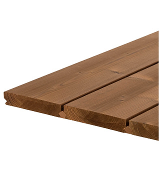 Террасная доска Термоясень 92 мм, пазы Profix2, Гладкая