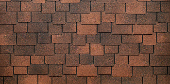 Битумная черепица, Docke, Lux, Саппоро цвет: кофе, 2.4 м² / уп.