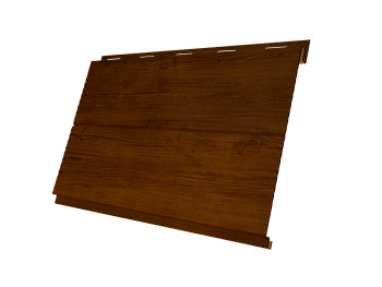 Металлический сайдинг Grand Line, Вертикаль Line 0.45 мм, Print Premium, Golden Wood Intense FTC