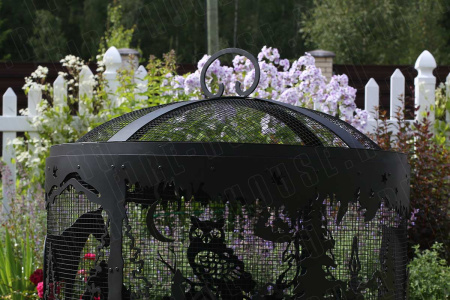 Крышка-искрогаситель, круглая для костровой чаши Ø 500 мм