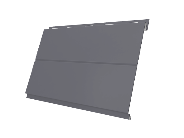 Металлический сайдинг Grand Line, Вертикаль Line 0.5 мм, Satin, RAL 7004