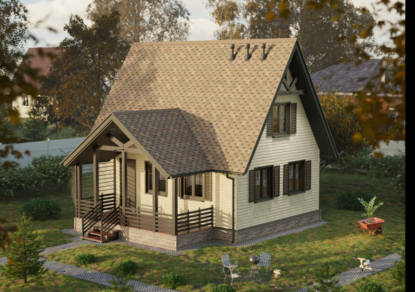 Битумная черепица, Docke, Eurasia, Шестигранник цвет: светло-коричневый, 3 м² / уп.