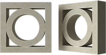 Декоративный бриз-блок Mesterra Cobogo, 250х250 мм 50 мм, 0101, под покраску