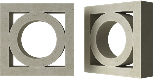 Декоративный бриз-блок Mesterra Cobogo, 250х250 мм 50 мм, 0101, под покраску