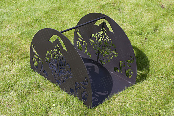 Дровница большая, 530х350 мм, H=360 мм, "Узор"