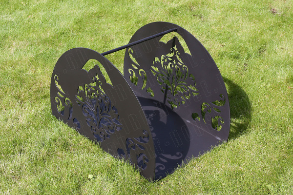 Дровница большая, 530х350 мм, H=360 мм, "Узор"